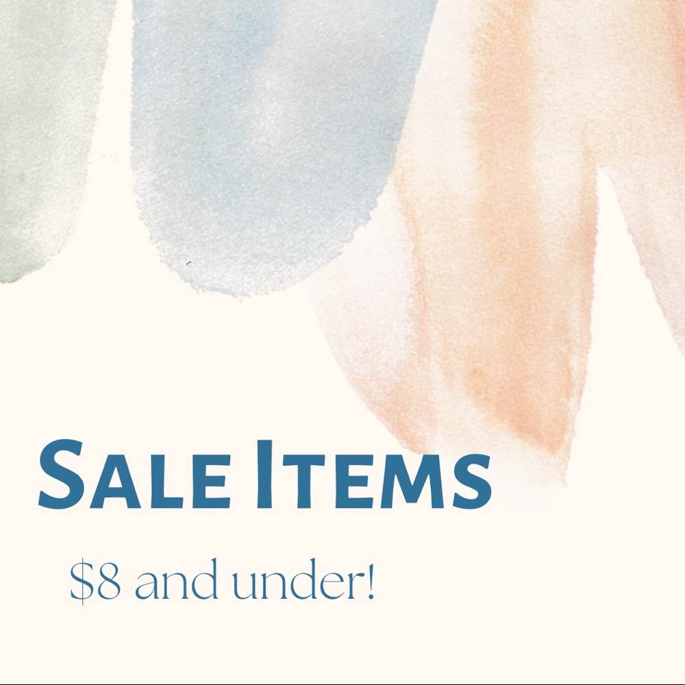Sale items! $8 and under!